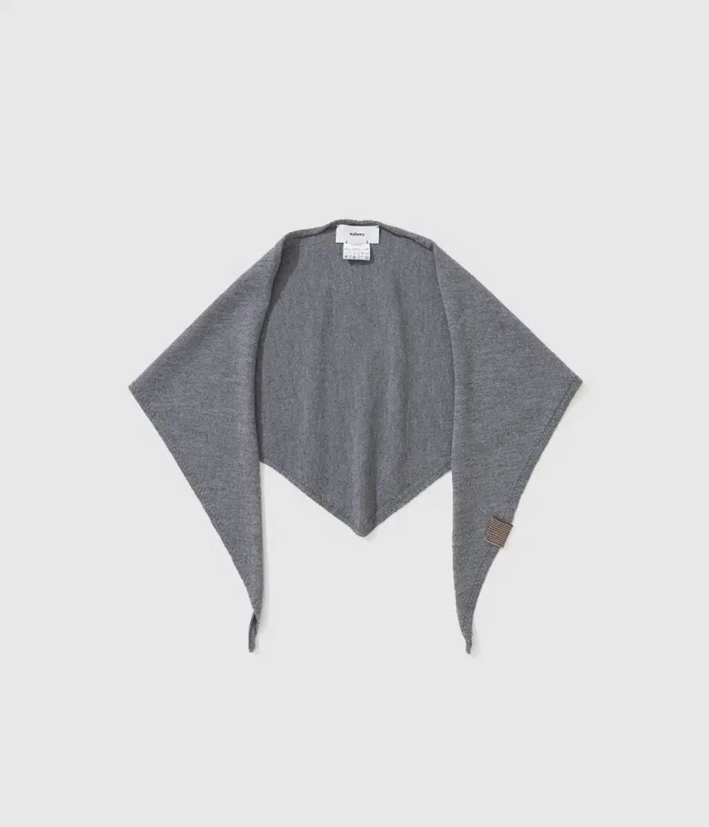 マイライブラリー 316 ウールニットマフラー - Gray