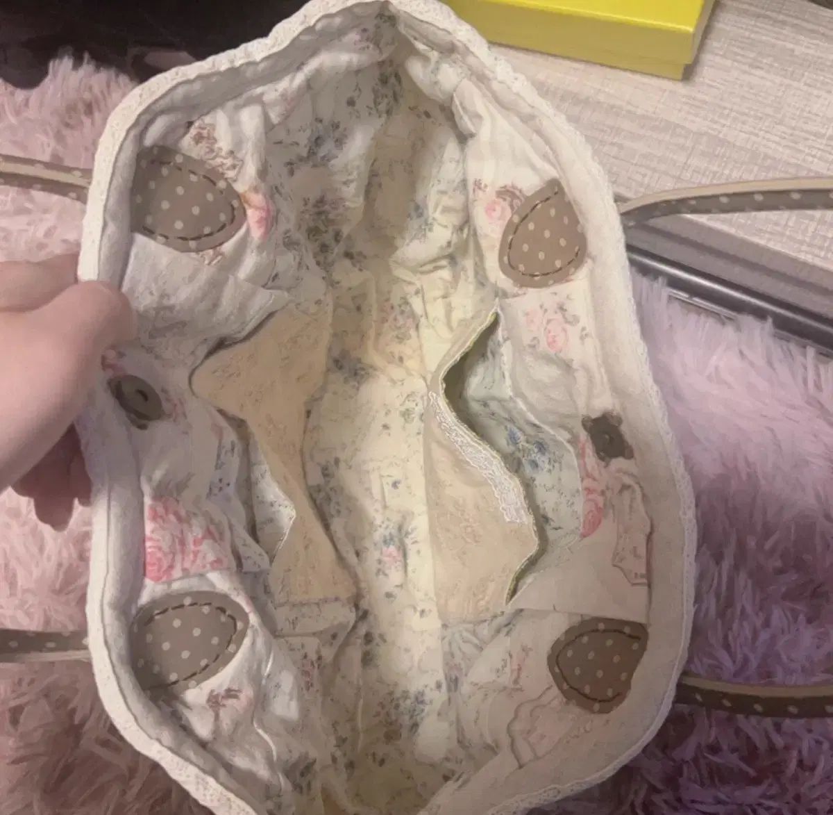 ローズ フラワー プリント トートバッグ ヴィンテージ 日本