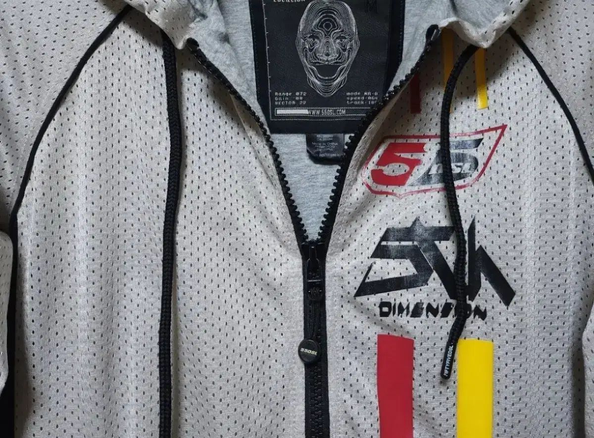 DIESEL 55DSL ディーゼル エンブロイダリー フーデッド ジップアップ ジャケット メンズ M