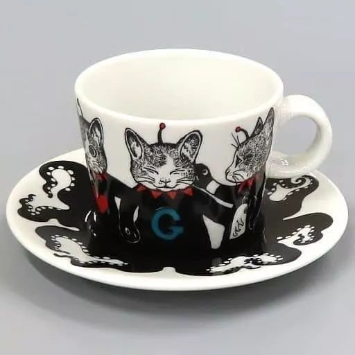 マグカップ 湯のみ ヒグチユウコ ギュスターヴくん 九谷焼カップ＆ソーサー