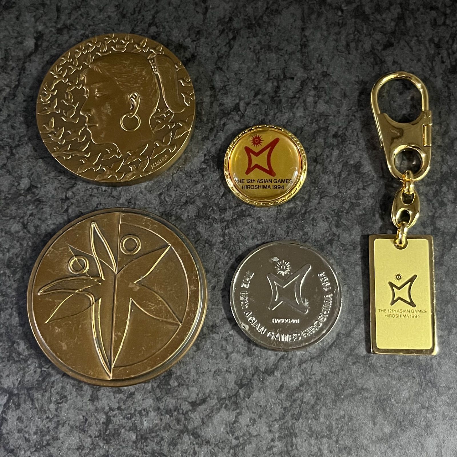 記念  メダル キーホルダー まとめ売り アジア競技大会 メダル コイン キーホルダー まとめ売り 銅製 - メルカリ