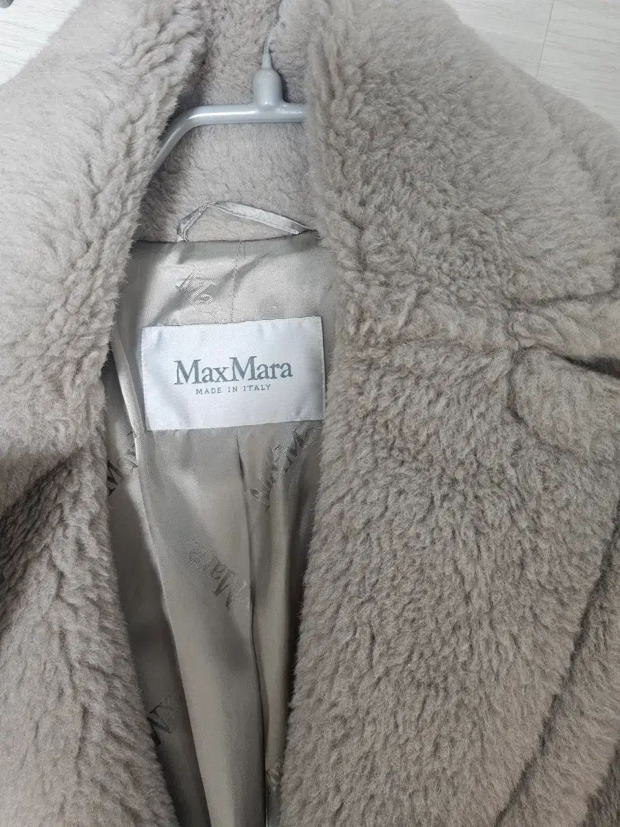 MAX MARA マックスマーラ テディコート スモール ベージュ グレー