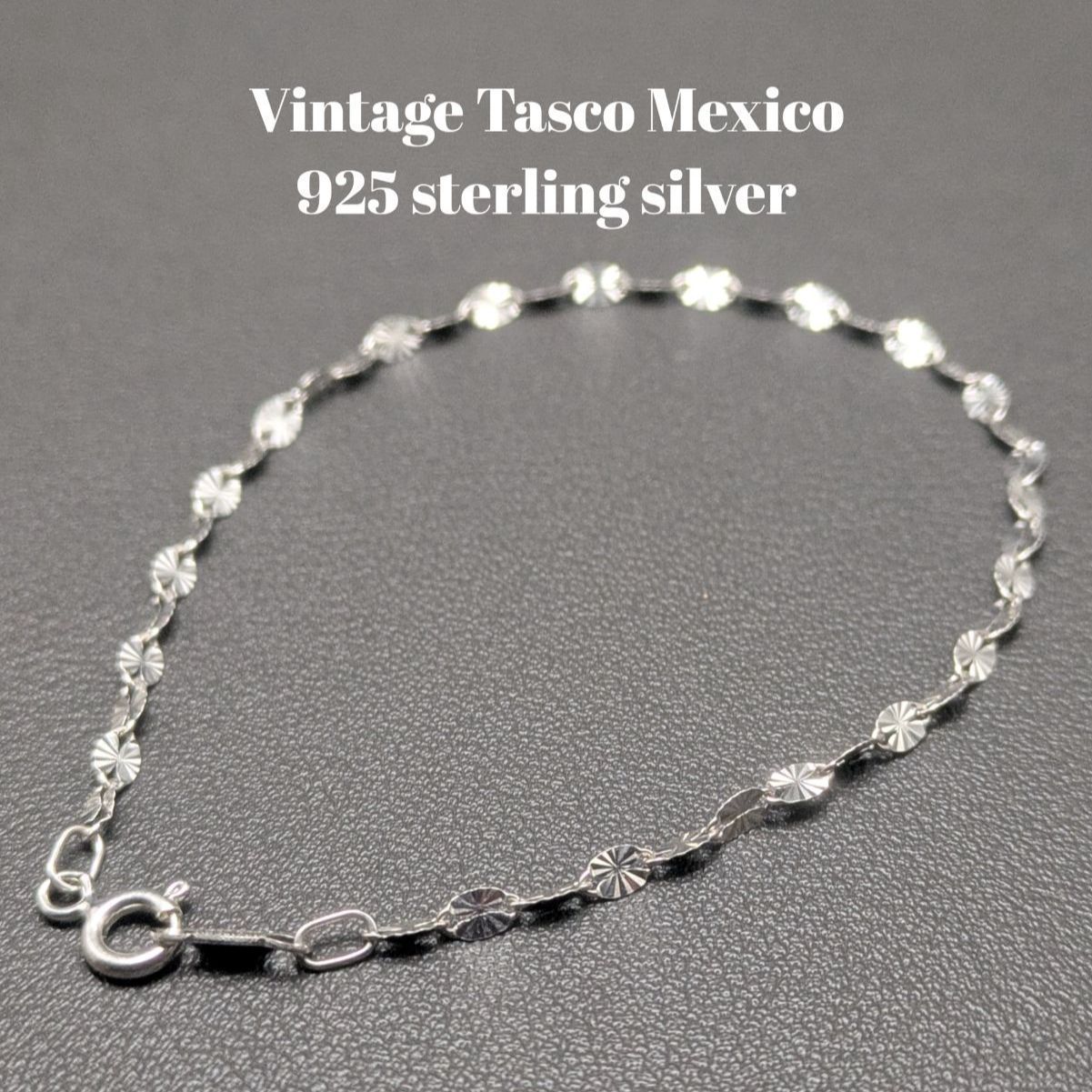 ヴィンテージ タスコメキシコ スターリング925 スターバースト極細