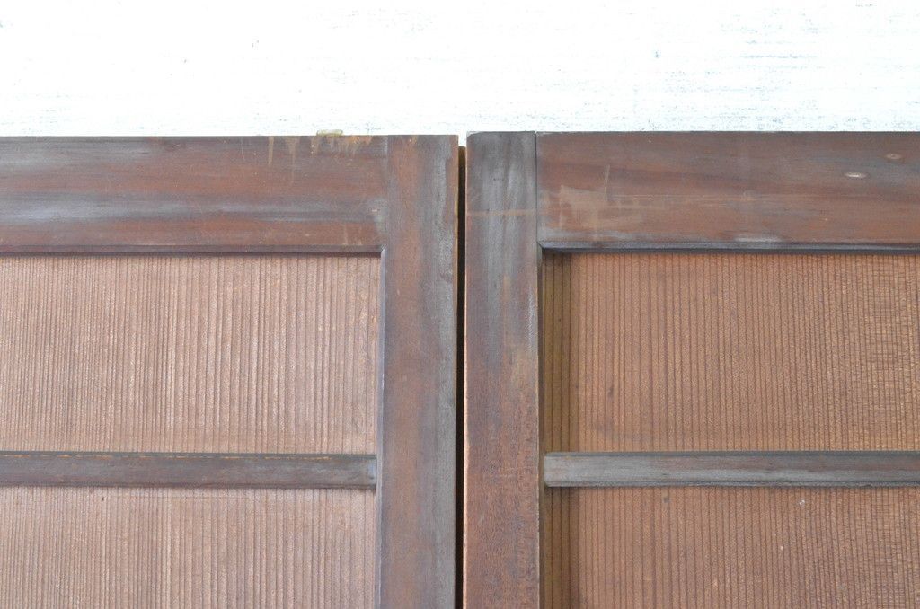 現状販売 両開き舞良戸扉一対