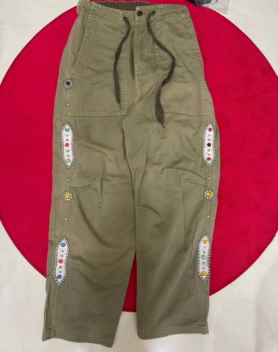 KAPITAL キャピタル サルファライズド ヘリンボーン イージー パンツ