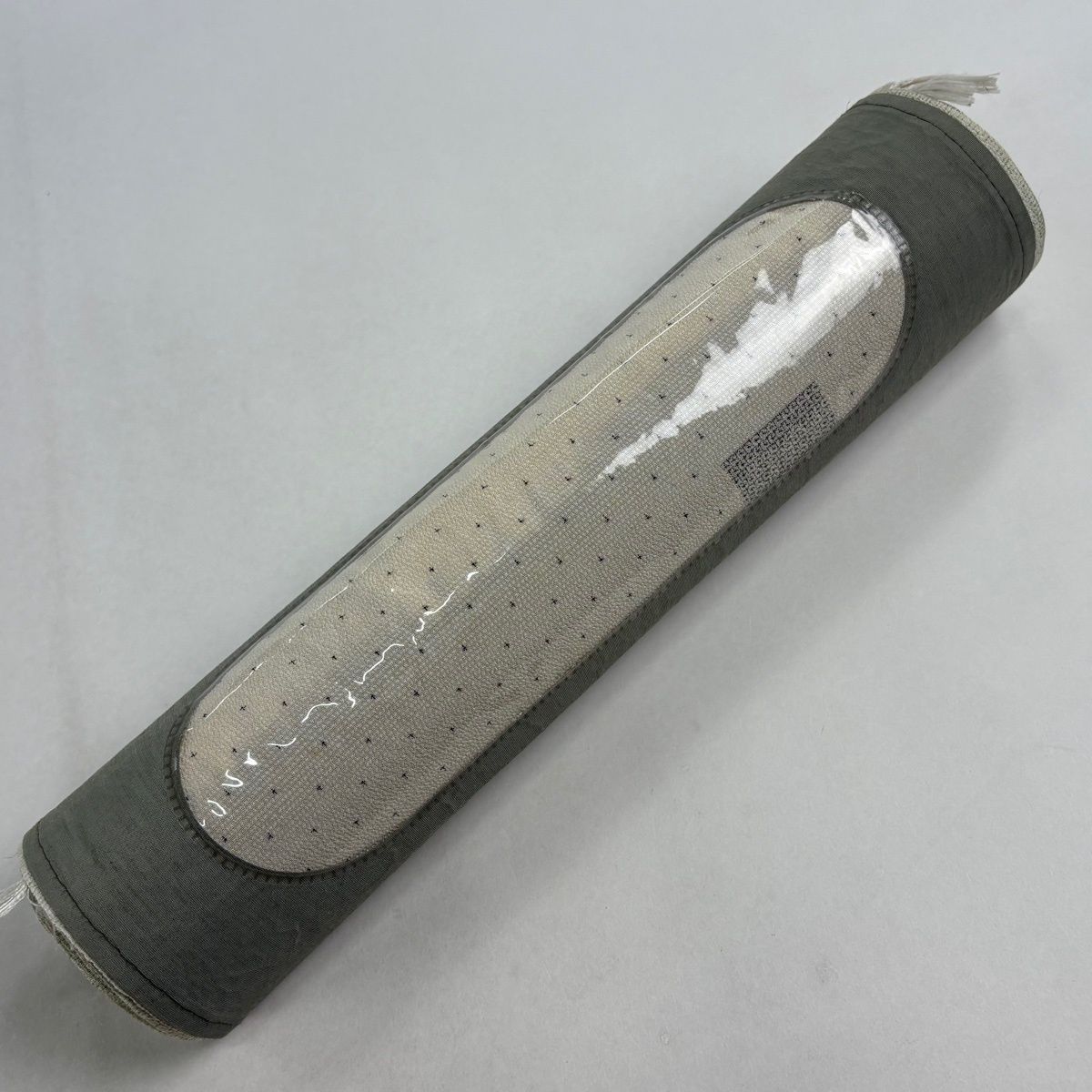  反物 塩沢紬 証紙有り 塩沢絣 蚊絣 亀甲絣 クリーム 正絹 その他 着物反物