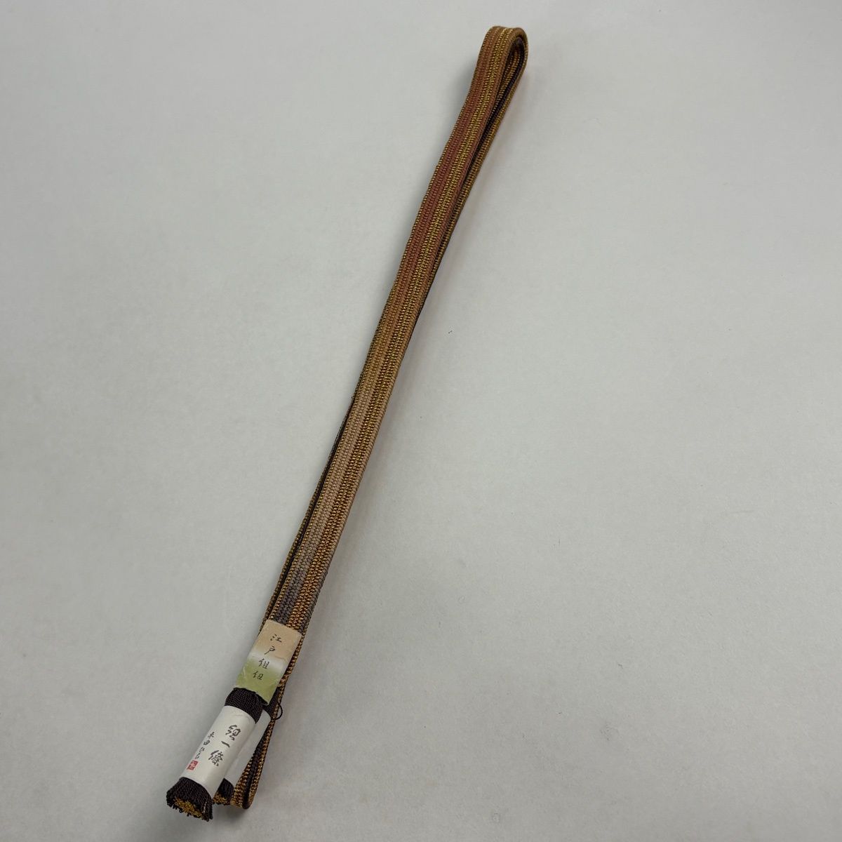 帯締め 秀品 フォーマル 平田紐 金色 正絹 和装小物