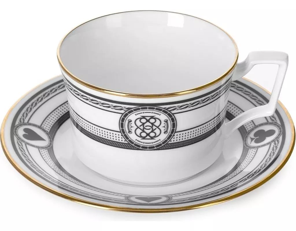 マグカップ･湯のみ ロゴ ノリタケコラボ カップ＆ソーサー HIGH CARD