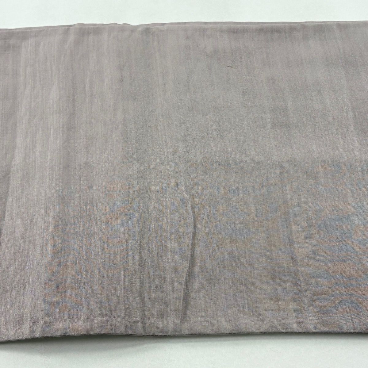  袋帯 華文 草花 金糸 灰紫 お太鼓柄 正絹 袋帯 帯