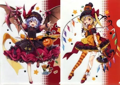東方Project クリアファイル　27枚セット フランドール　レミリア 中古】クリアファイル レミリア＆フラン A4クリアファイルセット