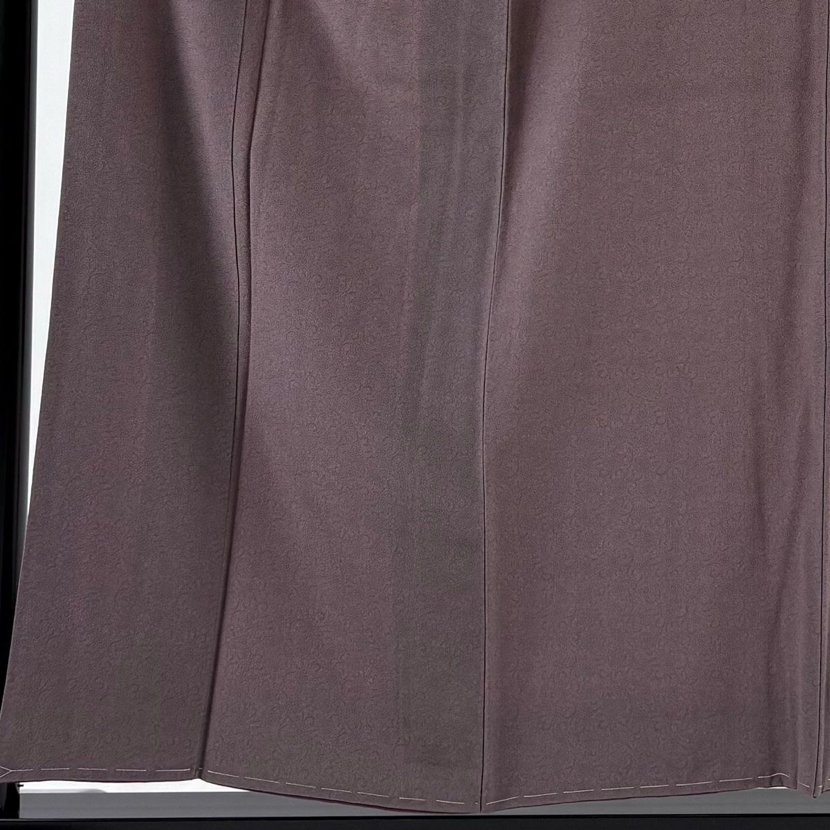 江戸小紋 身丈156.5 cm 裄丈61.5 S 袷 人間国宝 中村勇二郎 落款 古代菊 薄小豆 正絹