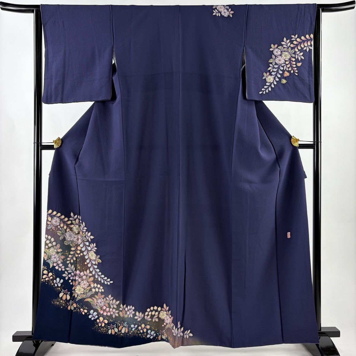 付下げ 身丈162.5cm 裄丈64.5cm M 袷 翠山工房 やまと 落款 辻が花