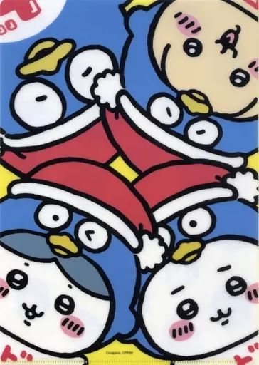 中古】クリアファイル ちいかわ＆ハチワレ＆うさぎ＆ドンペン クリア