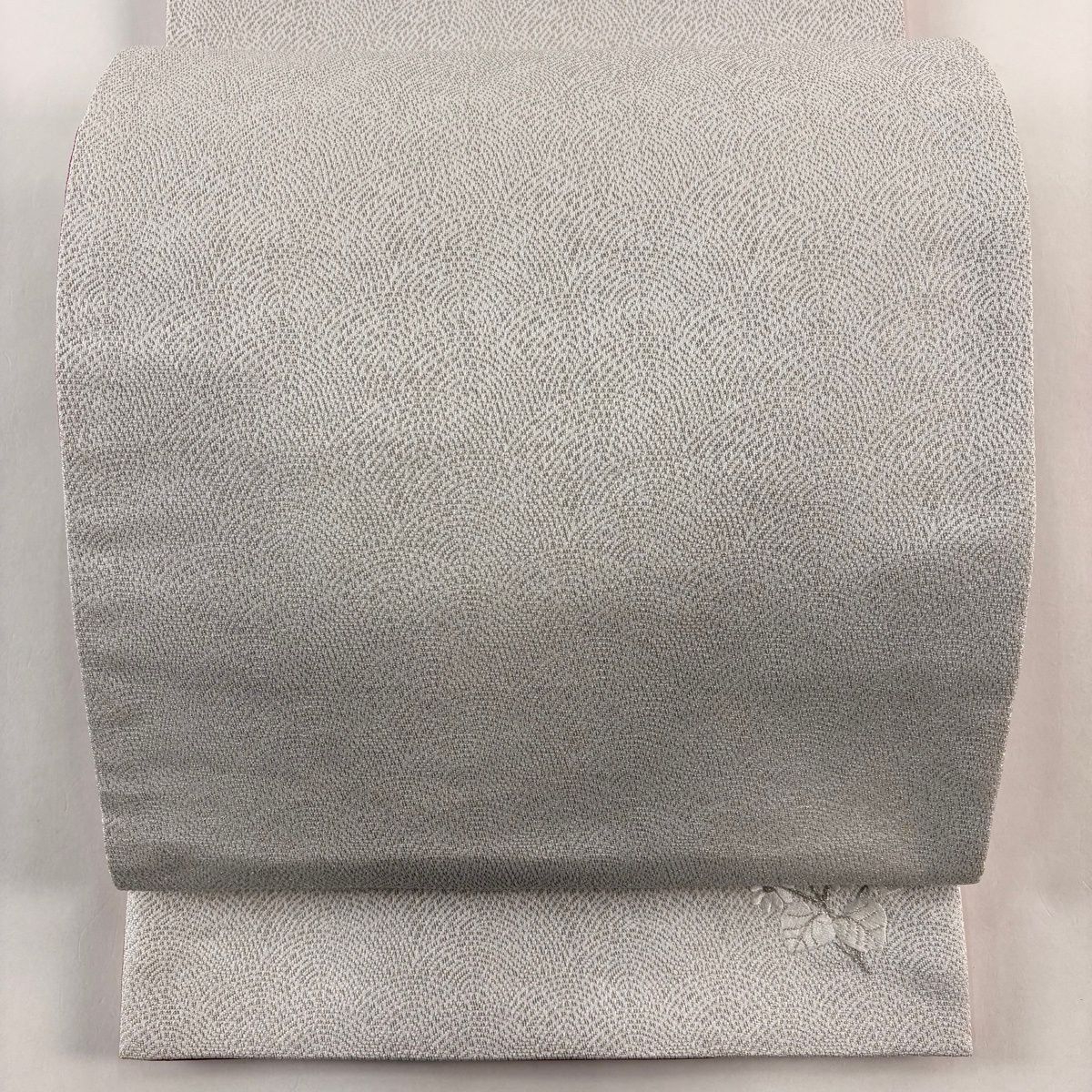 袋名古屋帯 優品 幾何学模様 銀糸 灰色 正絹 【中古】 - メルカリ