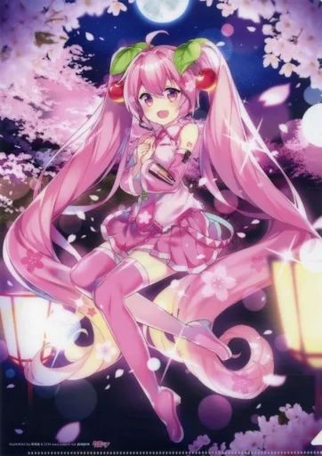 中古】クリアファイル 桜ミク ill.by 栗栖歳 A4クリアファイル