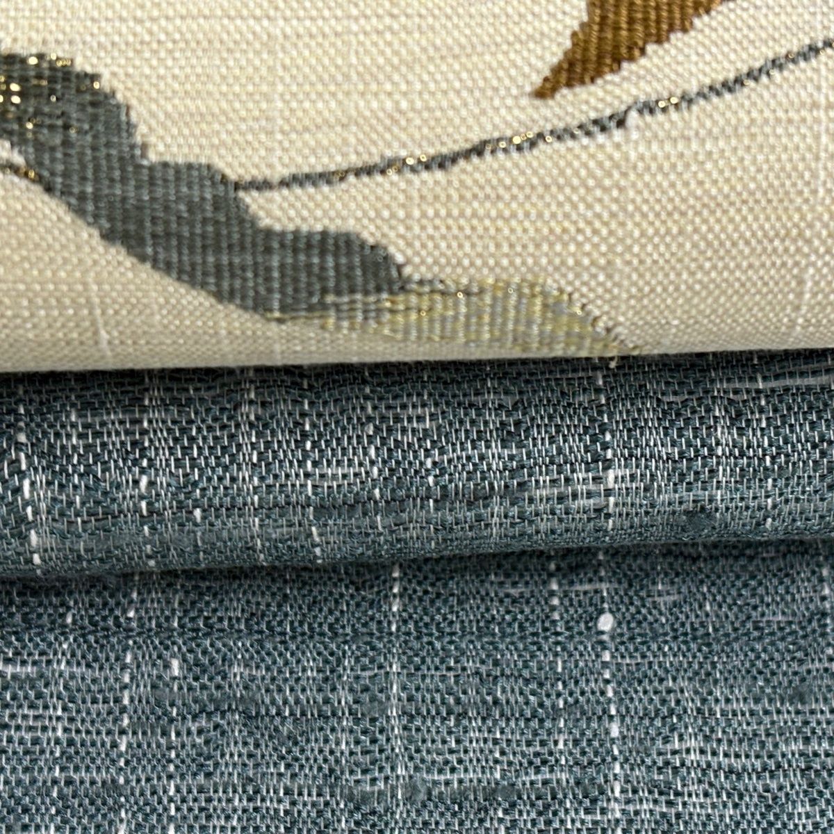  名古屋帯 秀品 葉柄 金糸 クリーム 正絹 名古屋帯 帯