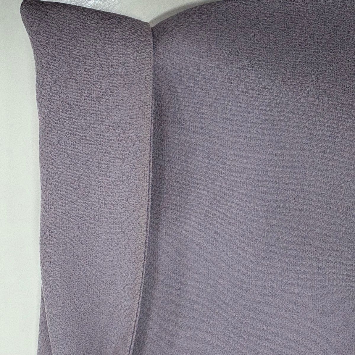  道行 身丈137 5 cm 裄丈70 L 和装コート 格子 刺繍 薄紫 正絹 秀品 羽織 着物 浴衣