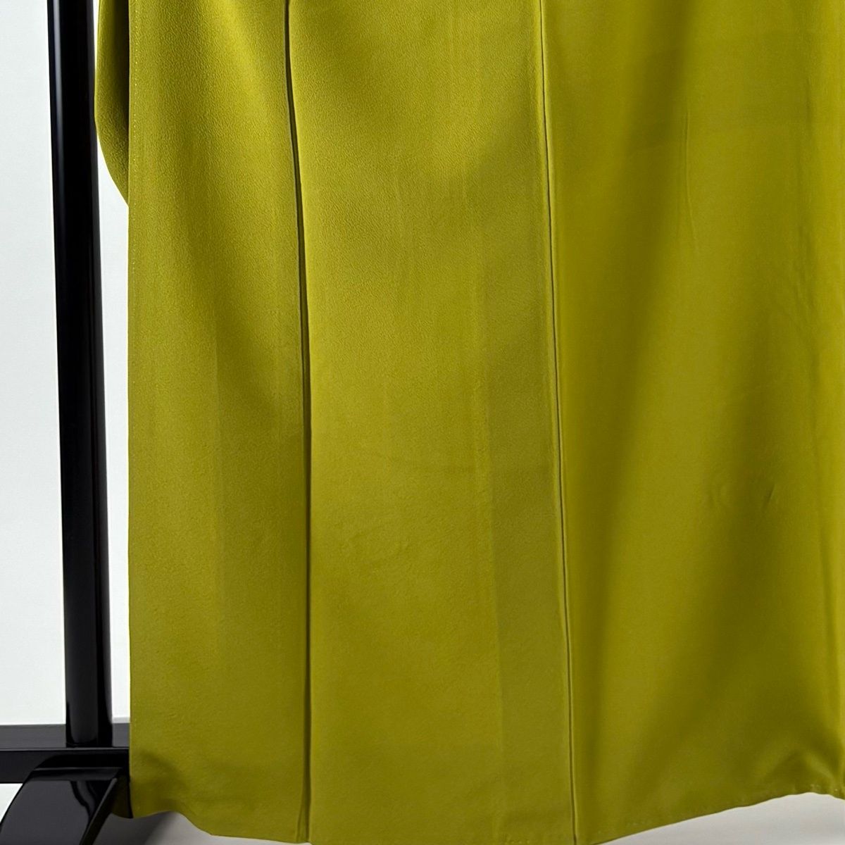 振袖 身丈165 cm 裄丈66 M 袷 抹茶色 正絹 秀品 一つ紋