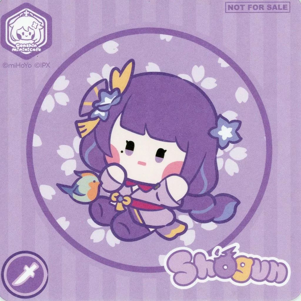 中古】コースター 雷電将軍 コースター 「原神minini cafe」 対象