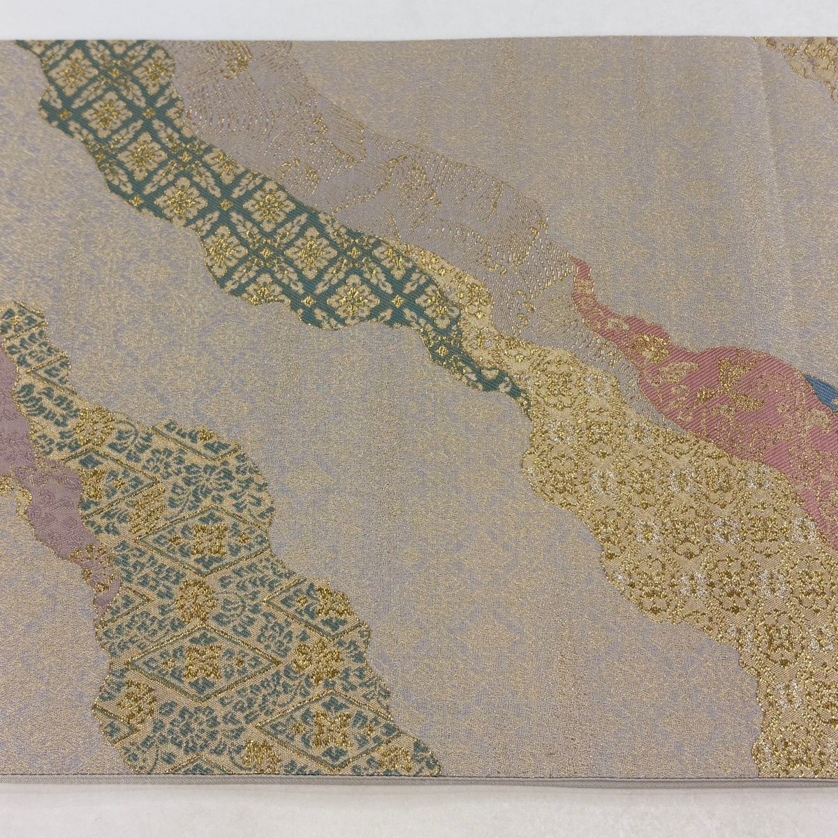 美品】 袋帯 秀品 道長 花鳥 金銀糸 灰茶 六通 正絹 【中古】 - メルカリ