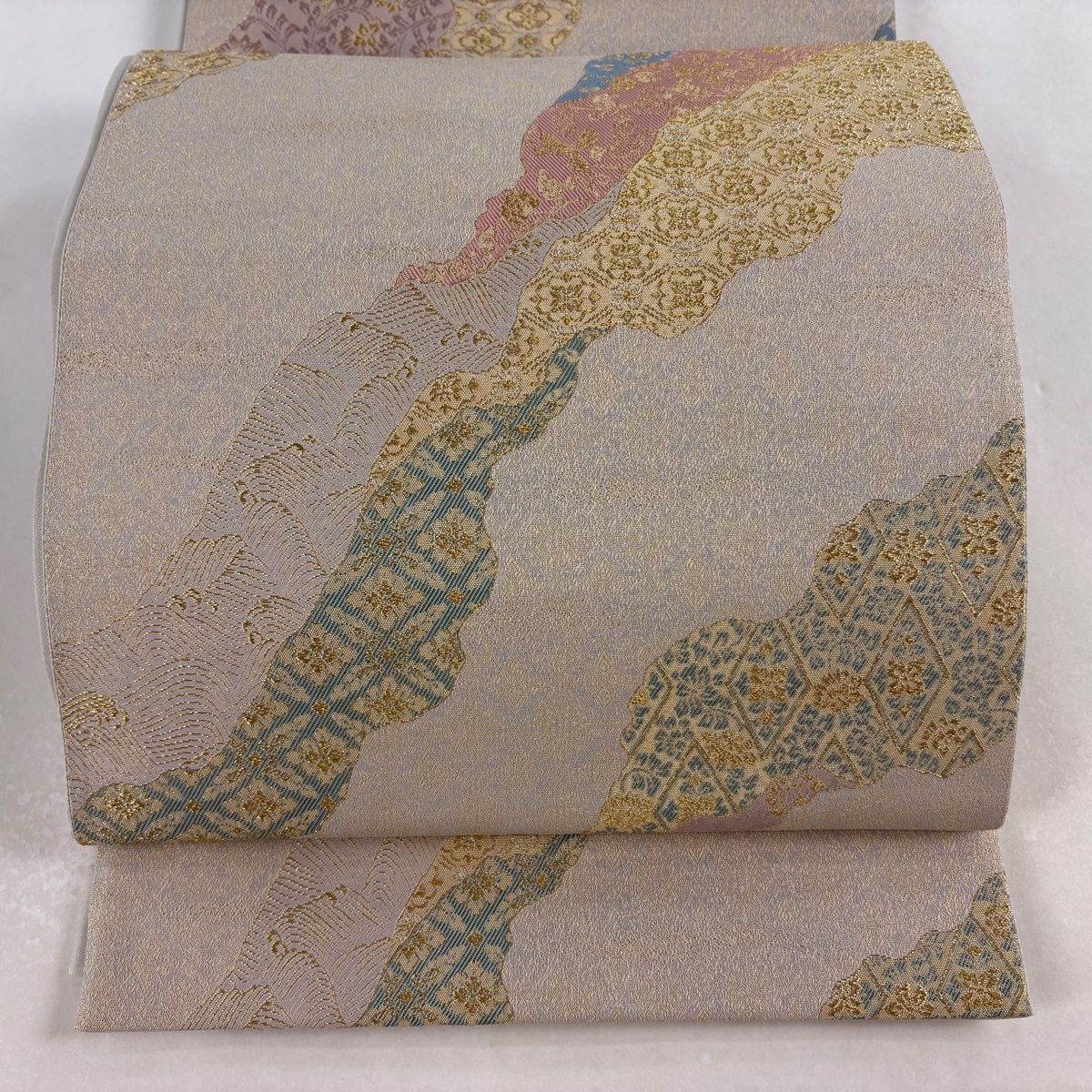 美品】 袋帯 秀品 道長 花鳥 金銀糸 灰茶 六通 正絹 【中古】 - メルカリ