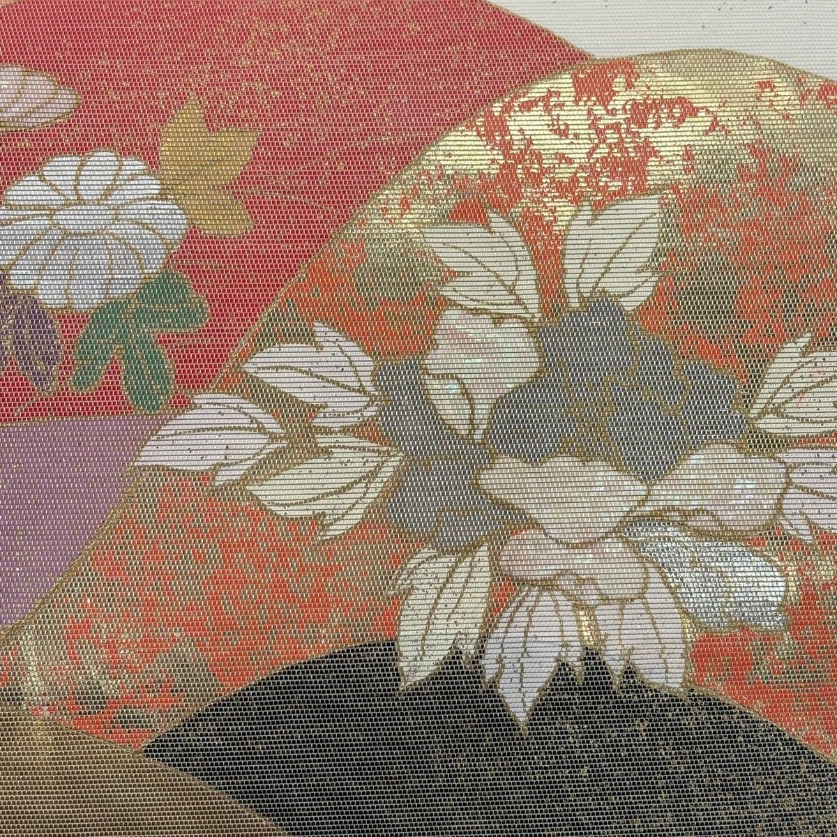 正絹 名古屋帯 金彩 銀彩 工芸 ゴージャス 逸品 美品 正絹 名古屋帯 金彩 銀彩 工芸 ゴージャス 逸品 美品