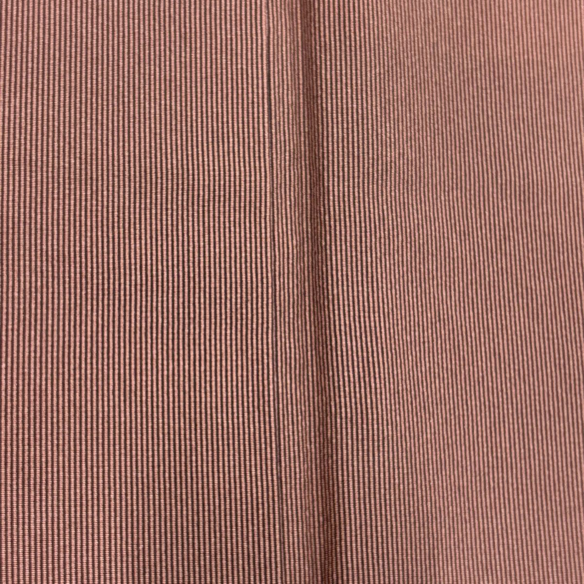 江戸小紋 着物 袷 薄茶色 万筋 正絹 上質 裄66.5 Ｌ 中古 sn1774 洗える 着物 江戸小紋 袷 レディース 毛万筋 浅黄色 M L サイズ 日本製