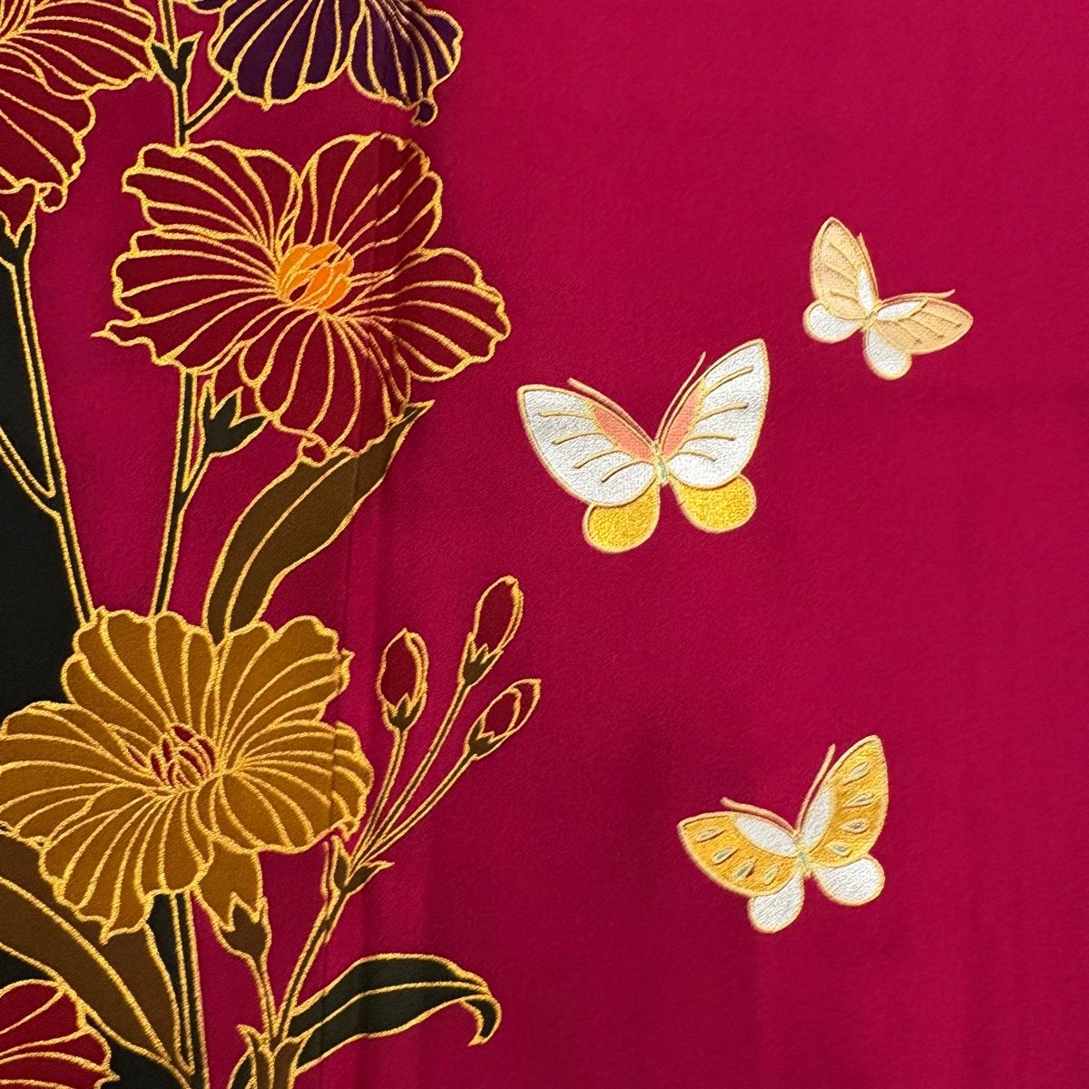 染め分け 濃ピンク