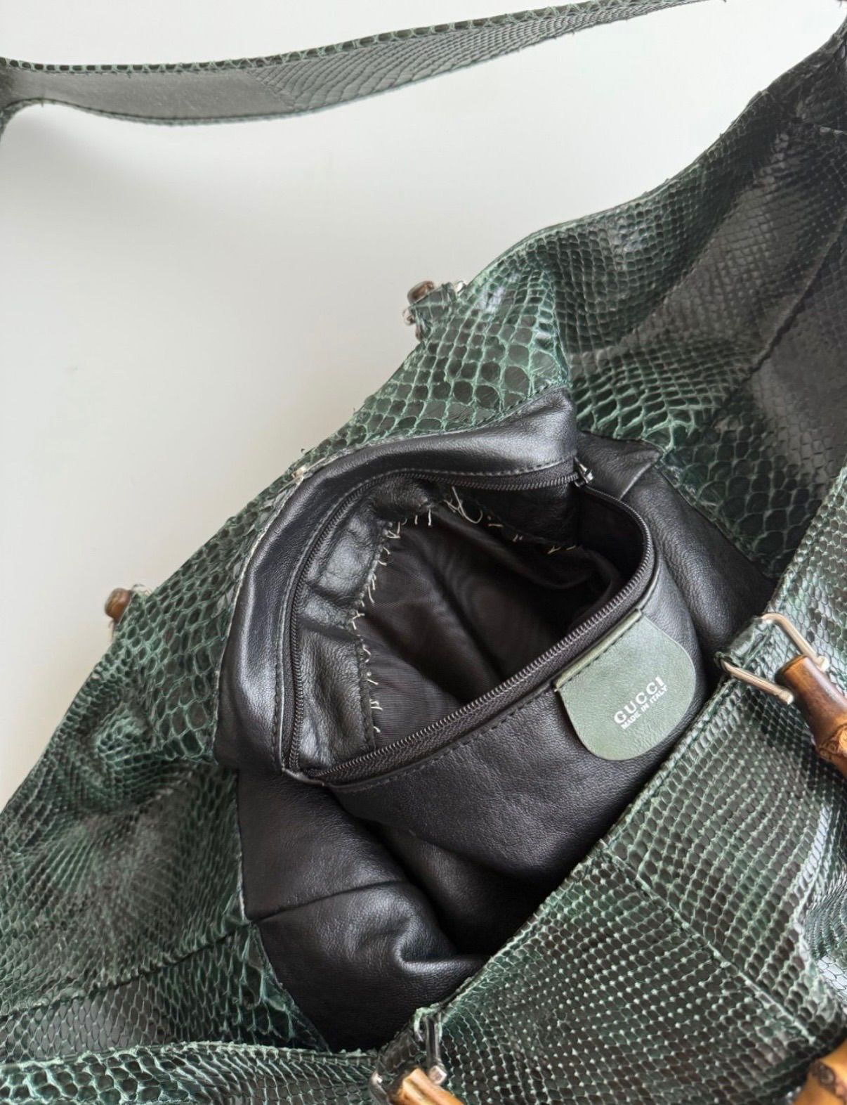 SS1996 GUCCI CAMPAIGN PYTHON 2WAY SHOULDER BAG グッチ トムフォード