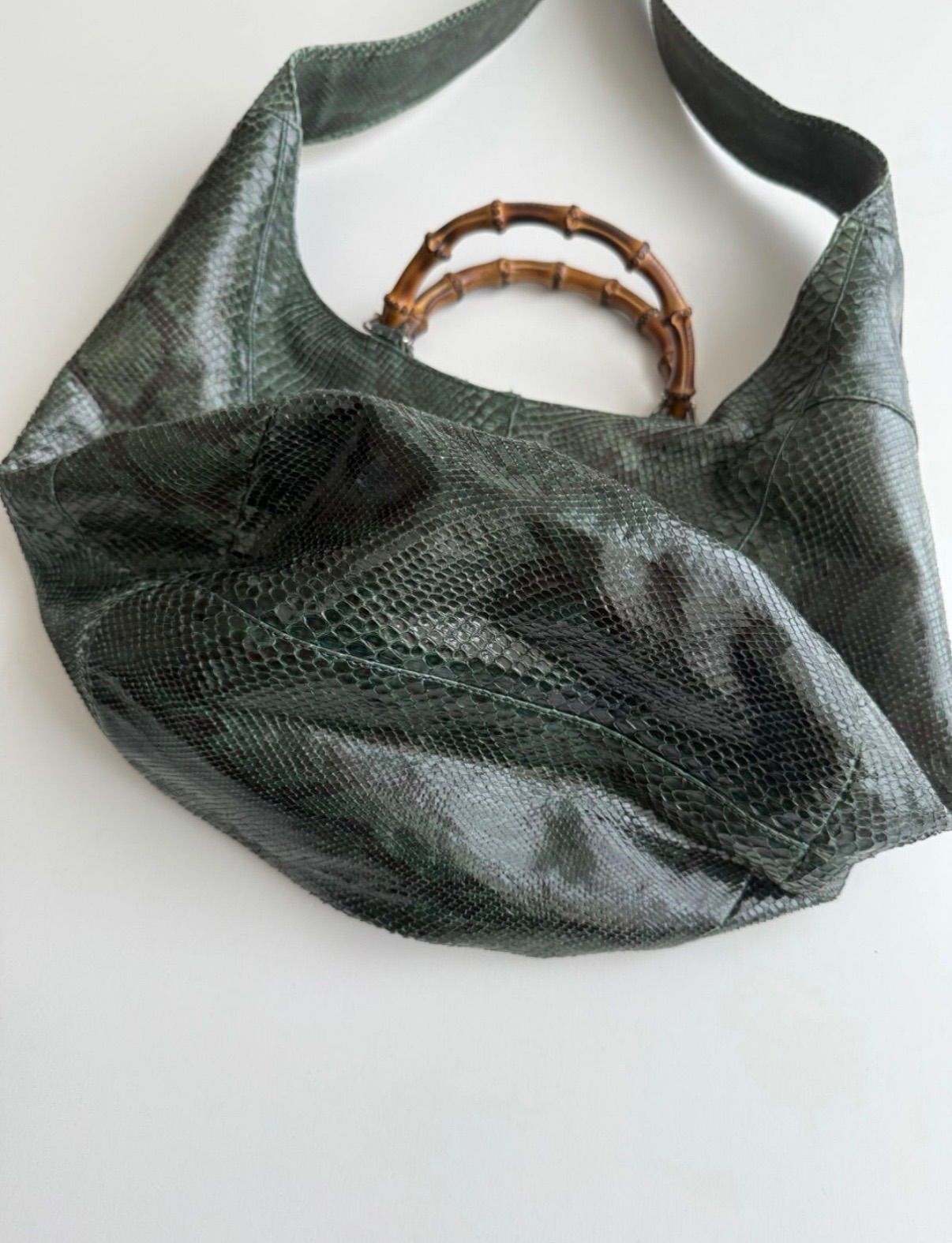 SS1996 GUCCI CAMPAIGN PYTHON 2WAY SHOULDER BAG グッチ トムフォード