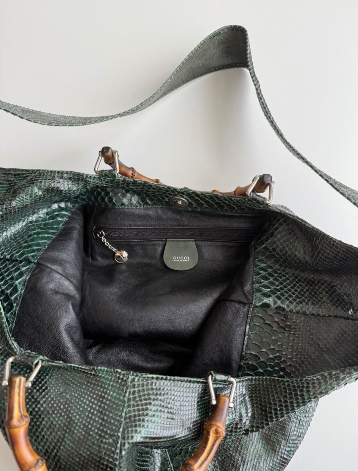 SS1996 GUCCI CAMPAIGN PYTHON 2WAY SHOULDER BAG グッチ トムフォード