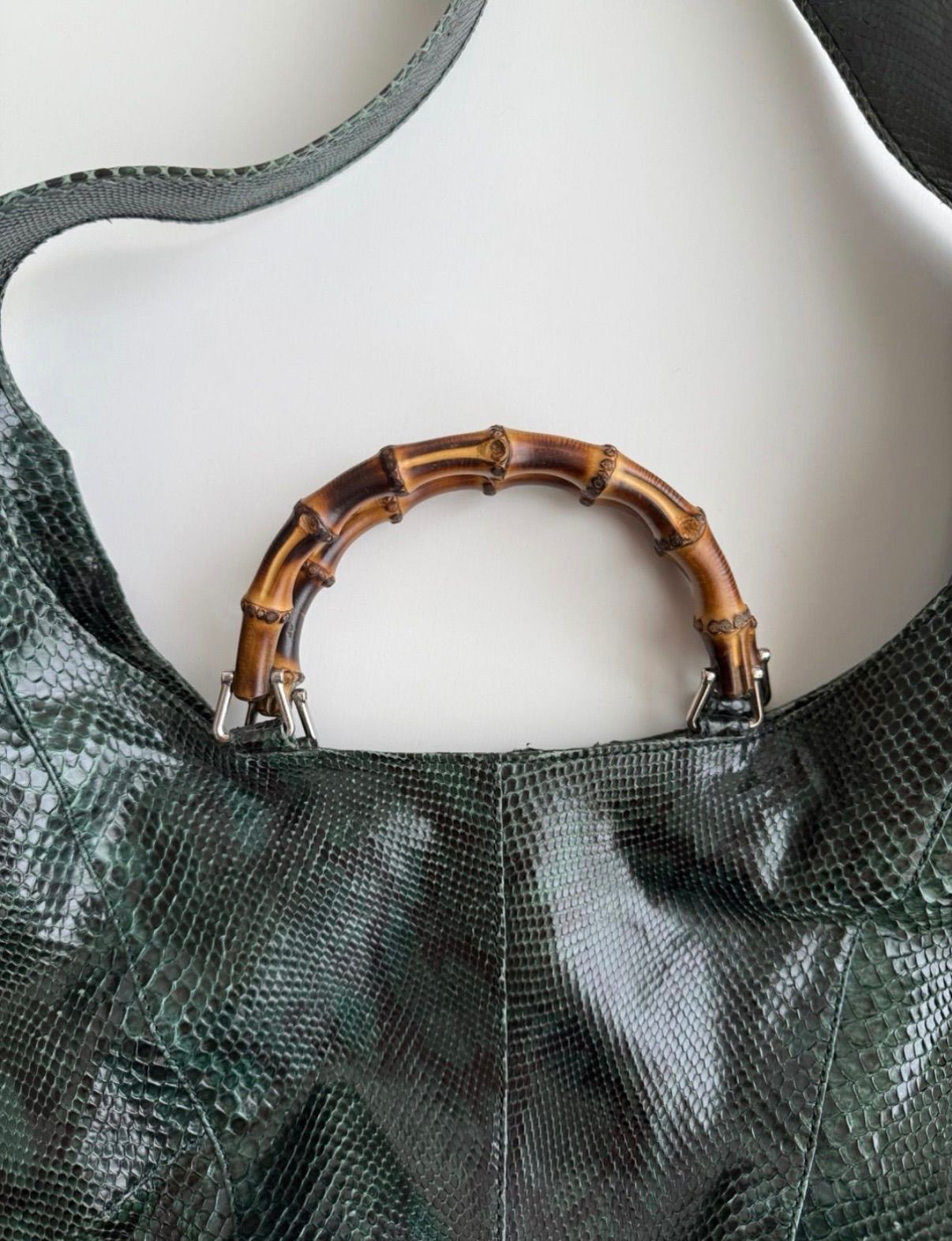 SS1996 GUCCI CAMPAIGN PYTHON 2WAY SHOULDER BAG グッチ トムフォード