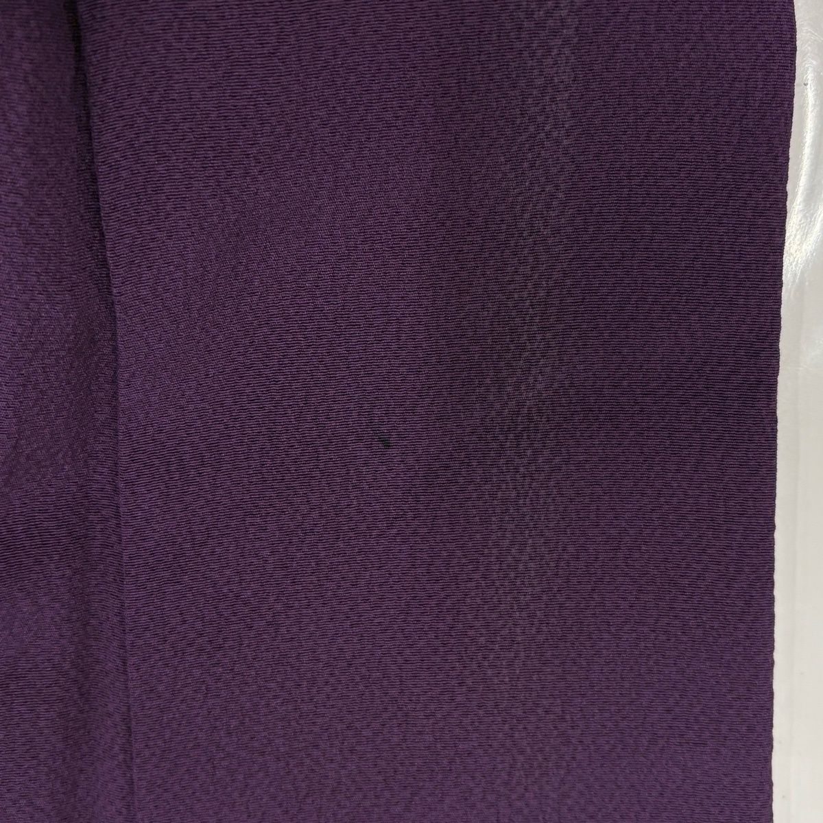  振袖 身丈169 cm 裄丈65 M 袷 花車 幔幕 箔 金彩 濃紫 正絹 秀品 振袖 着物