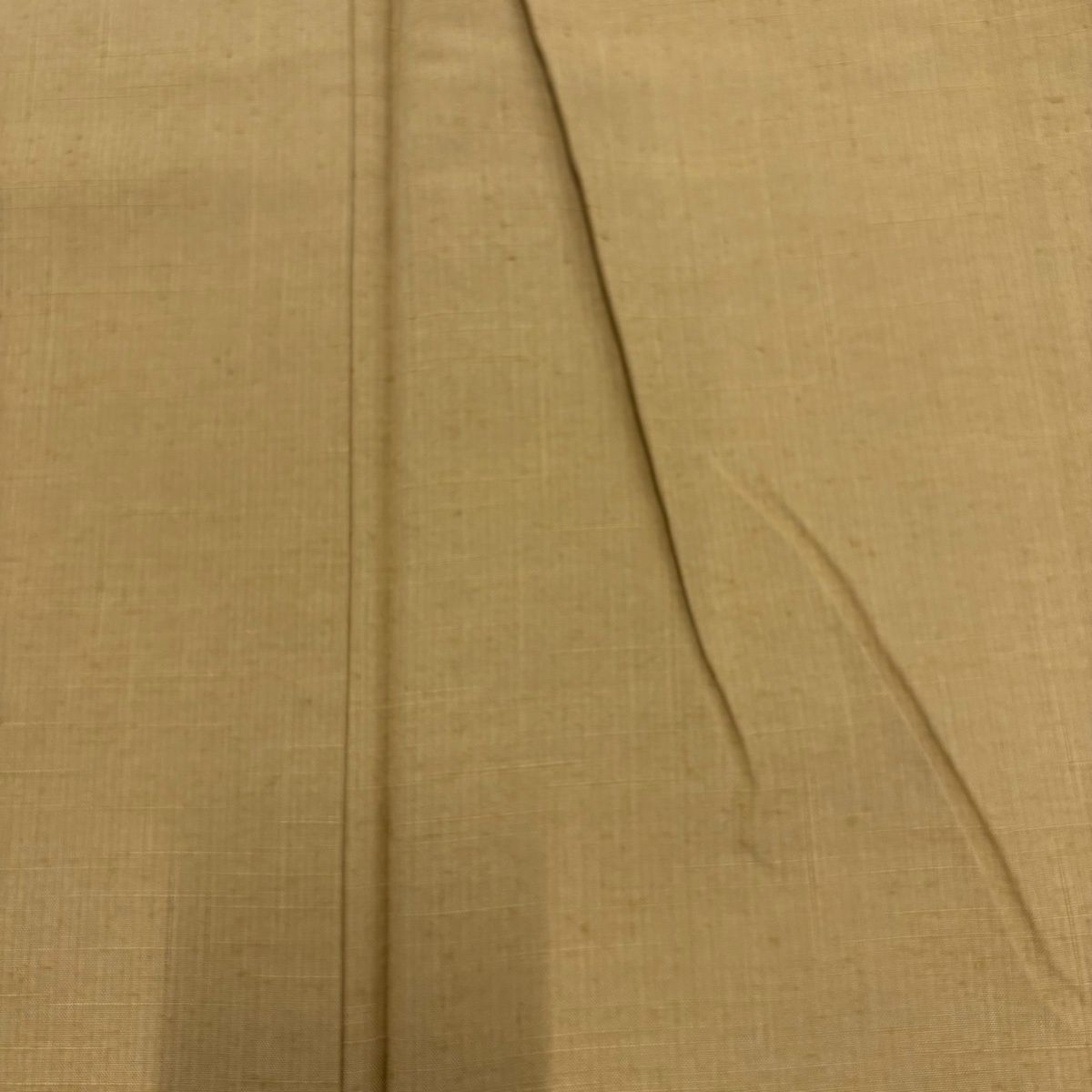  紬 身丈159 cm 裄丈66 M 袷 証紙 黄土色 正絹 秀品 紬 着物