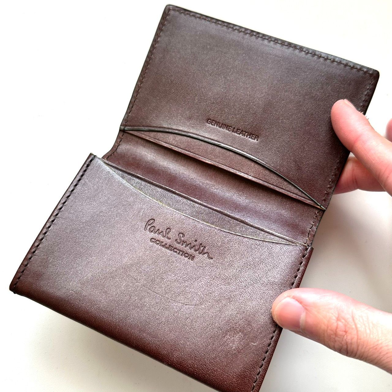 Paul Smith 名刺入れ ダークブラウン※お値下げ可 ポールスミス Paul Smith 名刺入れ 本革 ダークブラウン - メルカリ