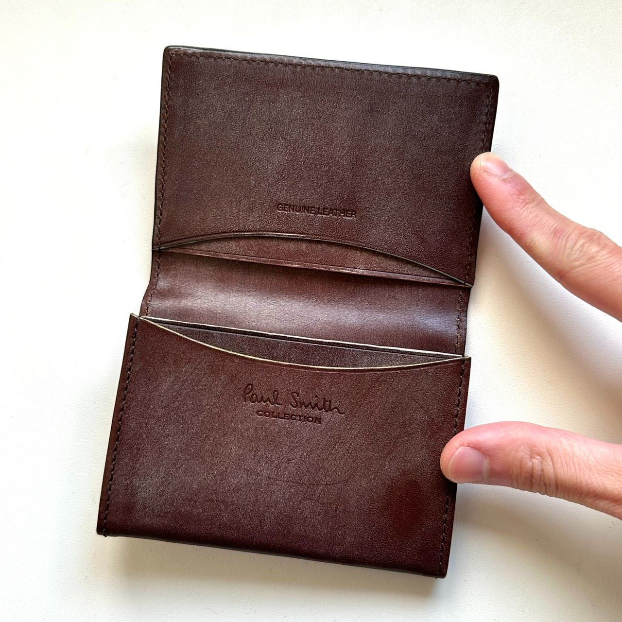 Paul Smith 名刺入れ ダークブラウン※お値下げ可 ポールスミス Paul Smith 名刺入れ 本革 ダークブラウン - メルカリ