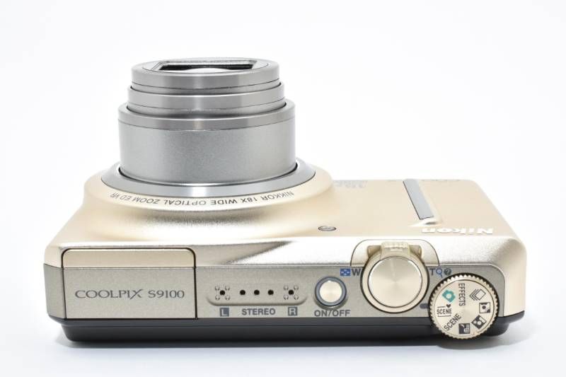 光学極上品 訳あり】Nikon ニコン COOLPIX S9100 ゴールド SDカード4GB