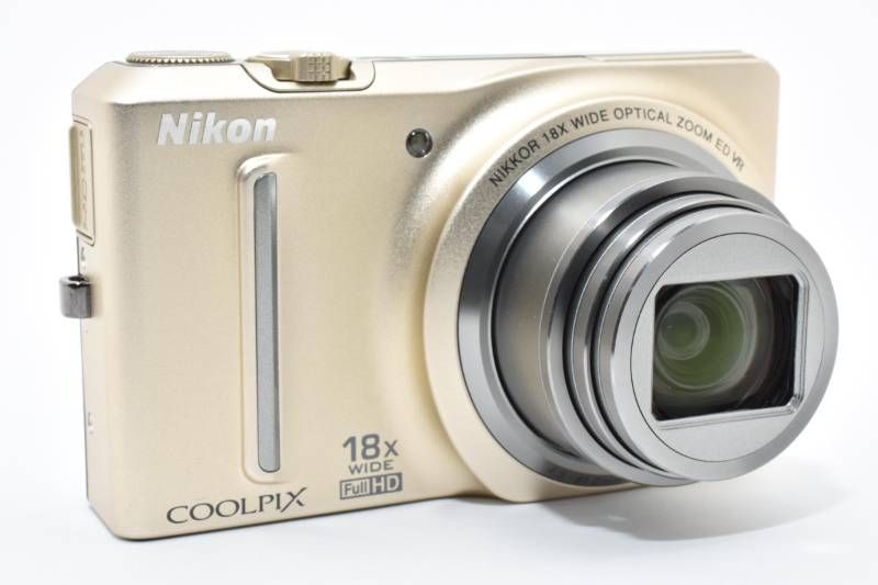 光学極上品 訳あり】Nikon ニコン COOLPIX S9100 ゴールド SDカード4GB