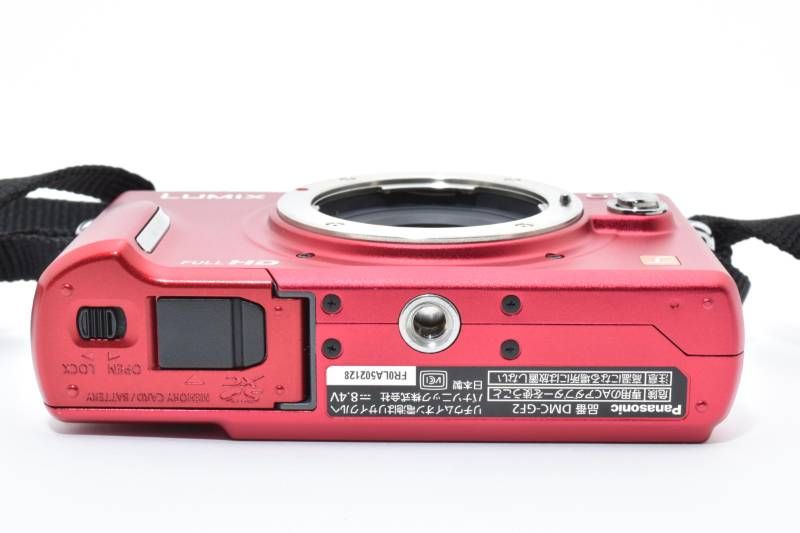 実用美品】Panasonic パナソニック LUMIX DMC-GF2 赤 レッド ボディ