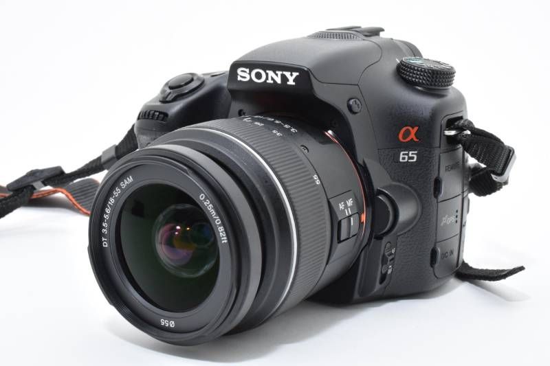 光学極上品】Sony ソニー α65 SLT-A65V ボディ シャッター数1807枚と