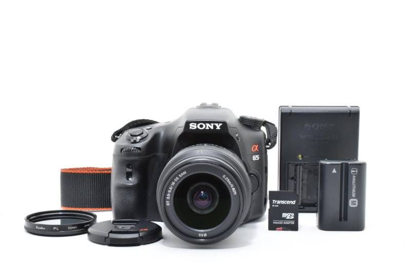 光学極上品】Sony ソニー α65 SLT-A65V ボディ シャッター数1807枚と