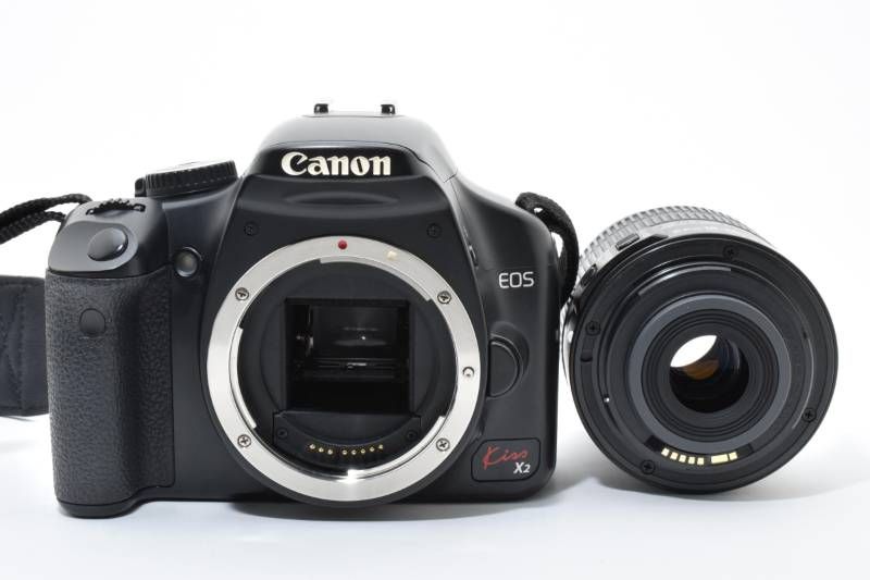 実用光学美品 箱あり】Canon キャノン EOS KISS X2 / EF-S 18-55mm 3.5