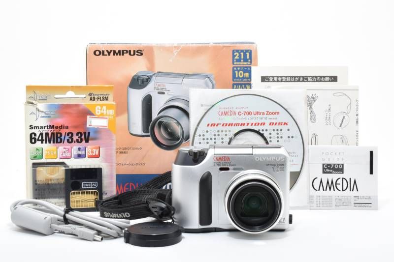 実用品 箱あり】Olympus オリンパス CAMEDIA C-700 IDカード64MB/8MB 2
