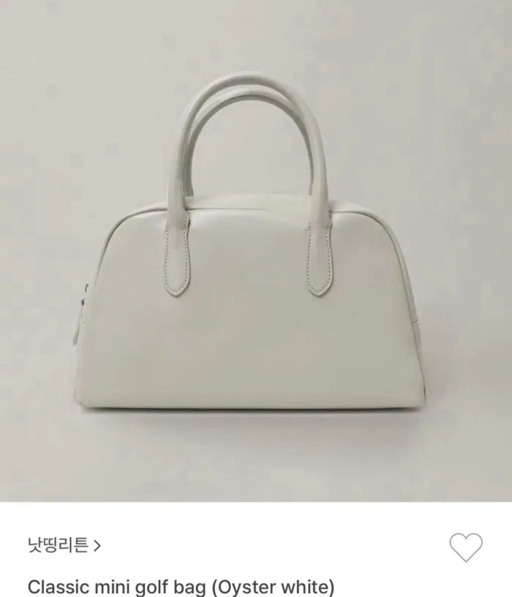 ナッシングリトゥン ゴルフバッグ ミニ オイスター 白