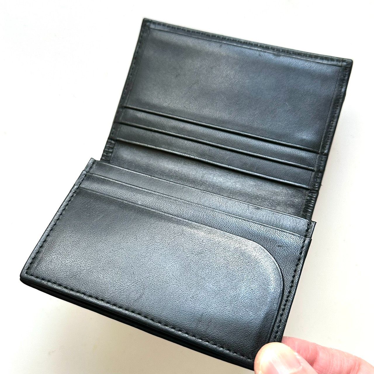 バーバリーブラックレーベル BURBERRY BLACK LABEL 名刺入れ ブラック