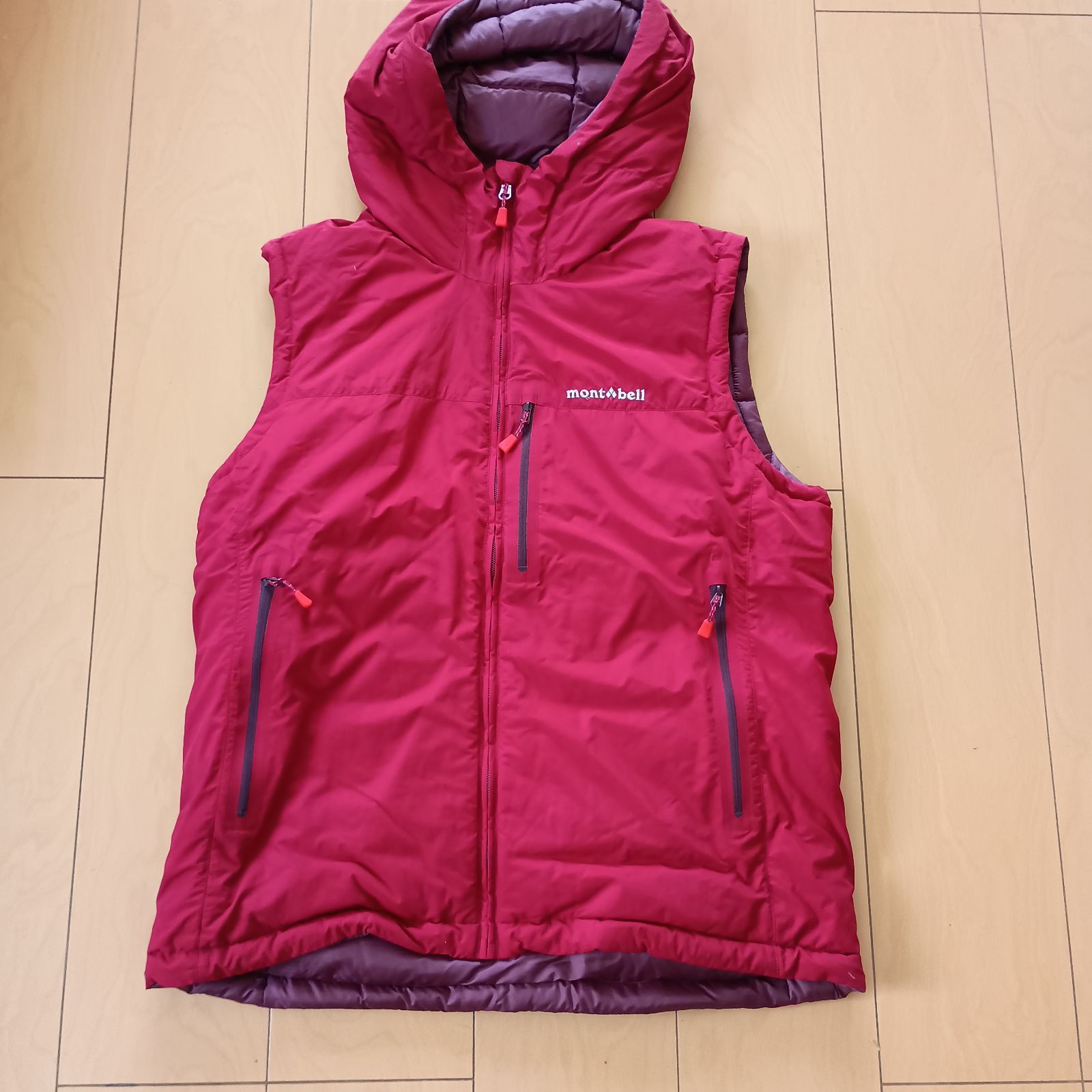 XL モンベル コロラドベスト montbell mont bell ダウン LL 2283 リバーシブル パーカー パーカ フード フーディー