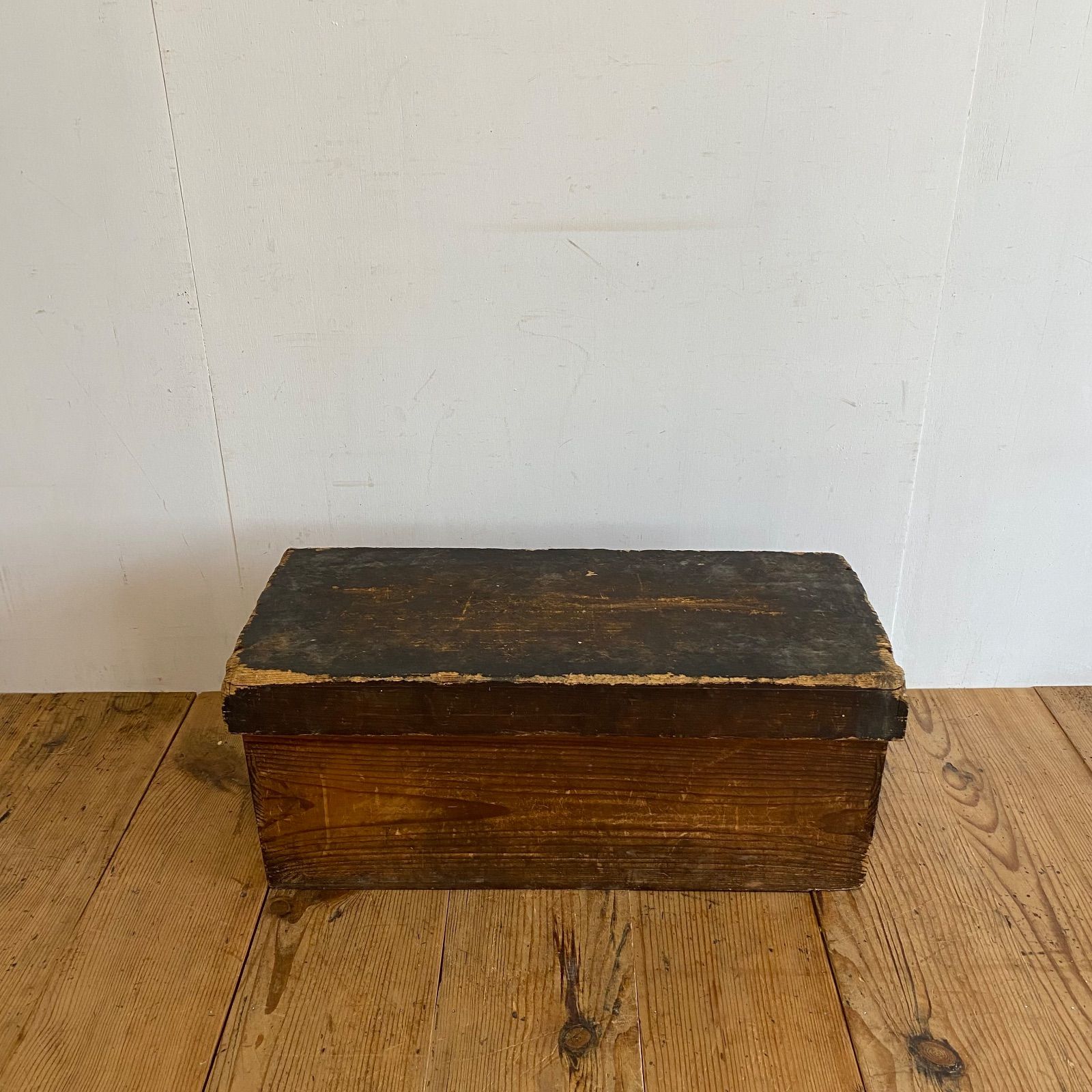 アンティーク 古家具 木製 本棚 木箱 収納棚 昭和レトロ 無垢材 y363