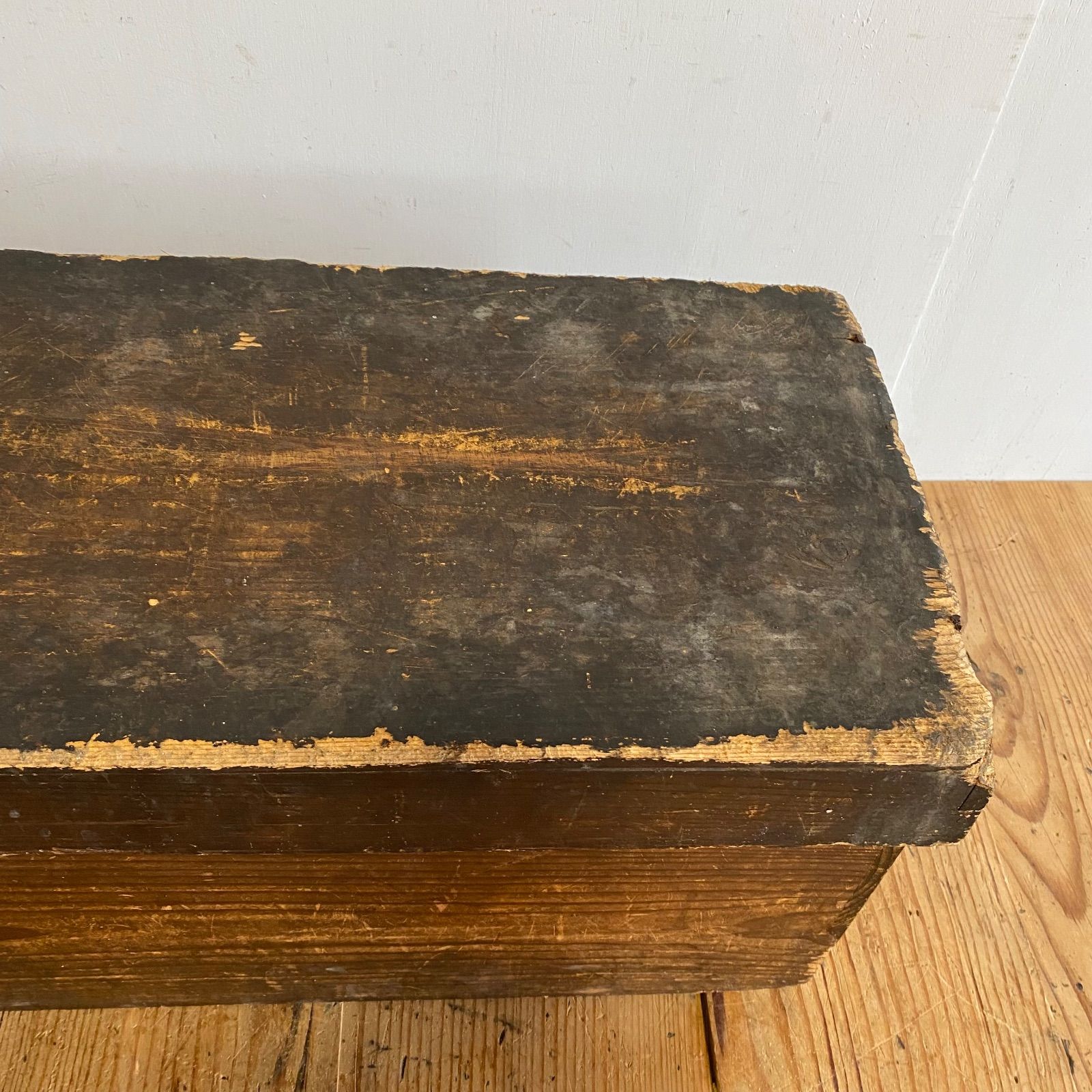 アンティーク 古家具 木製 本棚 木箱 収納棚 昭和レトロ 無垢材 y363