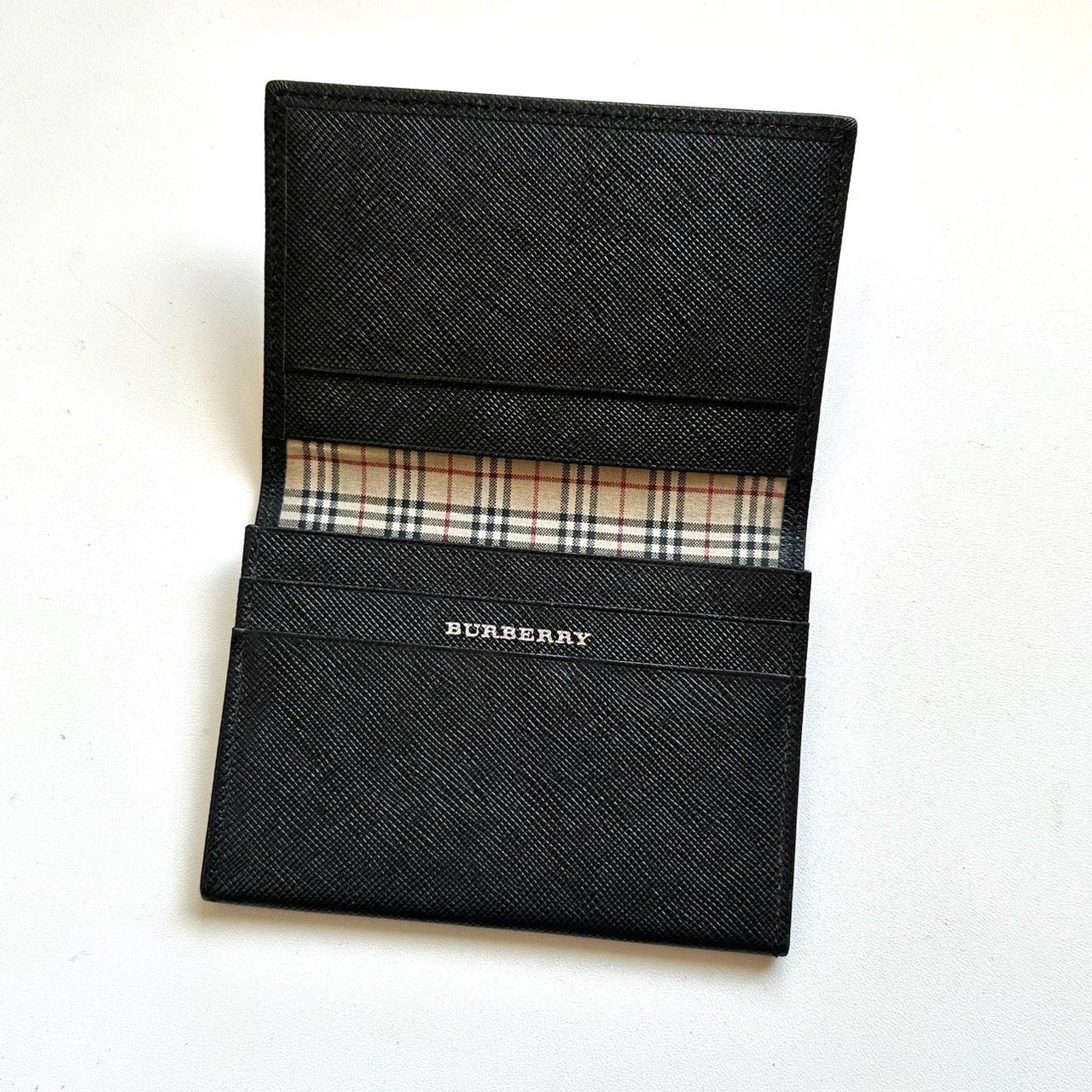 バーバリー BURBERRY 名刺入れ ノバチェック ブラック - メルカリ