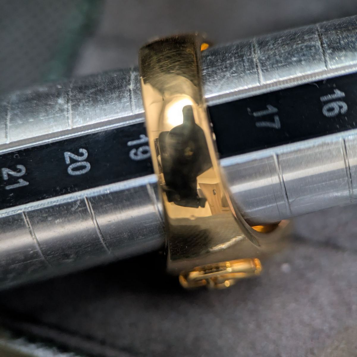 ダンベリーミント 米海軍 US NAVY リング 18.5号 14Kゴールドメッキ